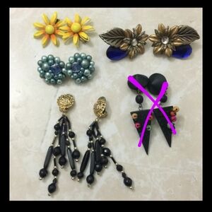 ♻️donated♻️ Clip-On Earring Lot